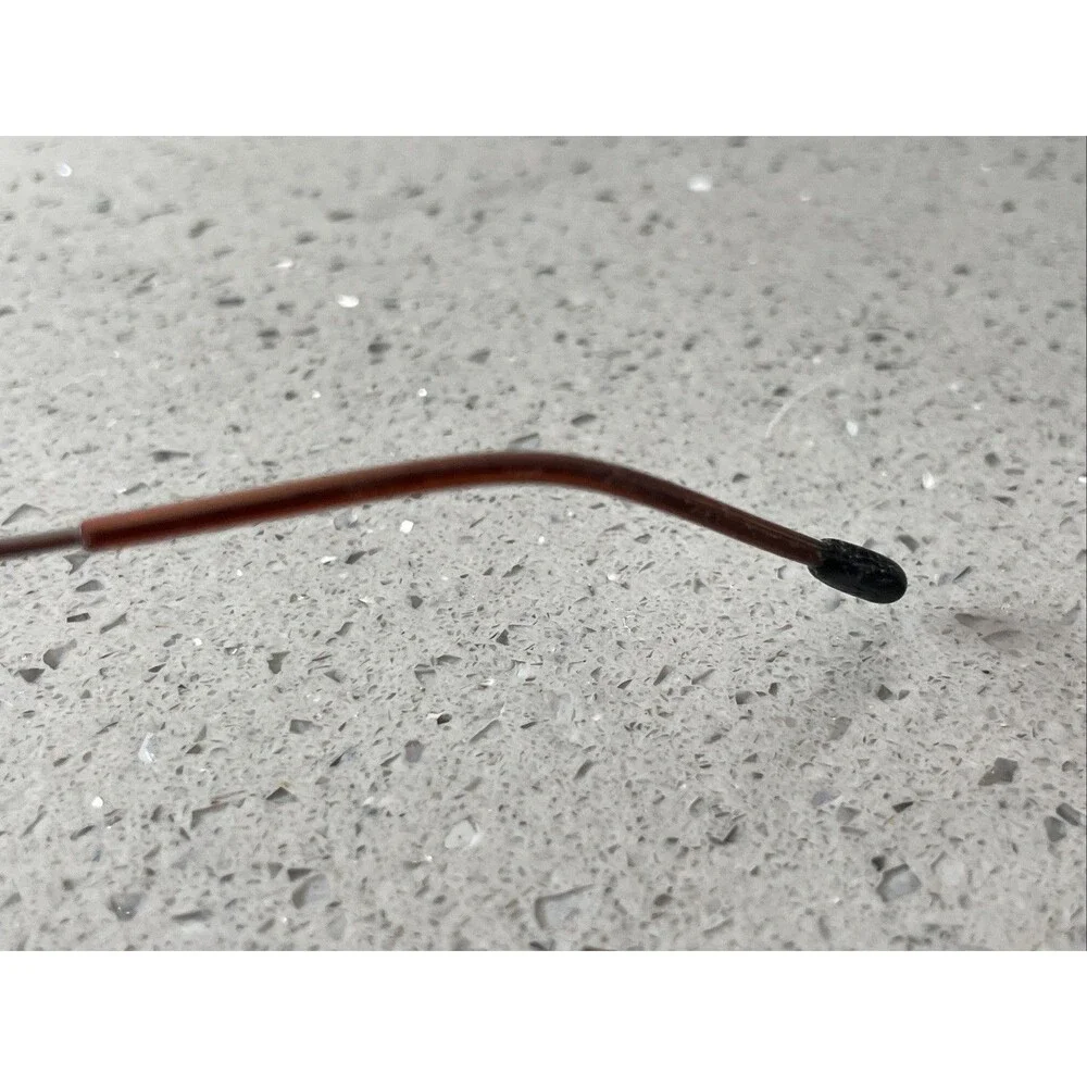 Noveau Eyewear Fisk BRN Brown 49-20-135 half rim eyeglasses Frames ONLY
